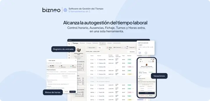 Software para la gesti�n del tiempo de Bizneo HR