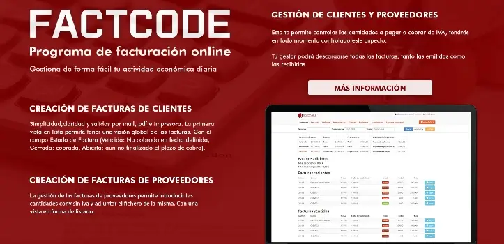FACTCODE software de facturacin online para PYMEs