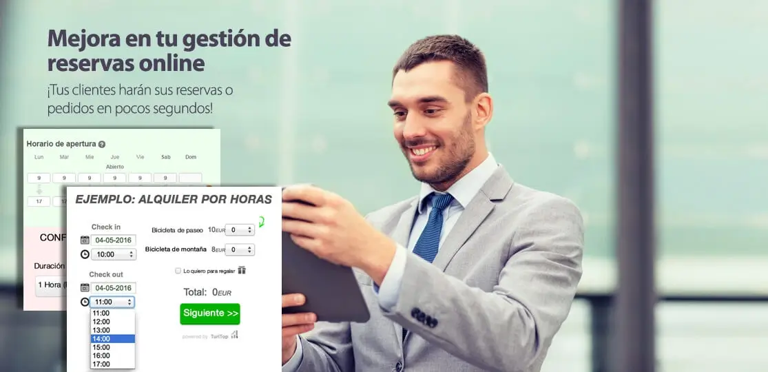 Descubre TuriTop, el software para gestionar reservas online