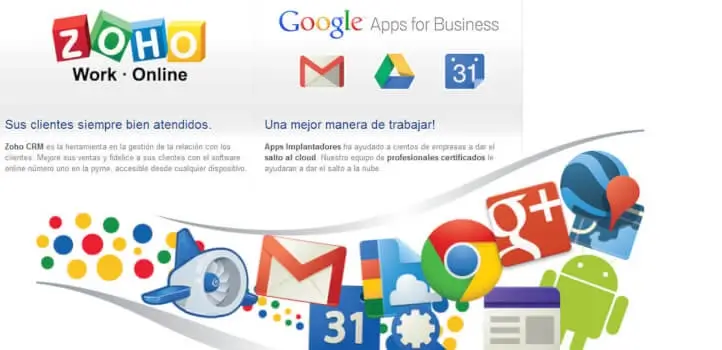 					Google Apps y Zoho para tu negocio