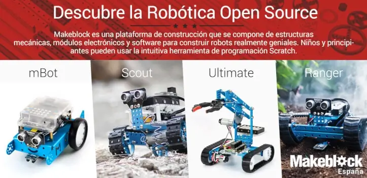 Construye tus propios robots con las piezas y kits de Makeblock