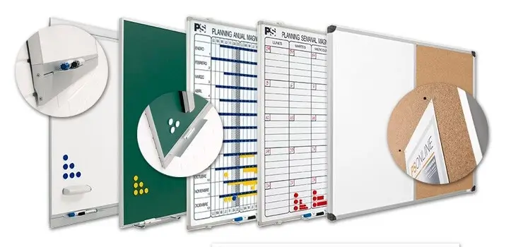 Pizarras, tableros y otro tipo de soportes de comunicacin visual