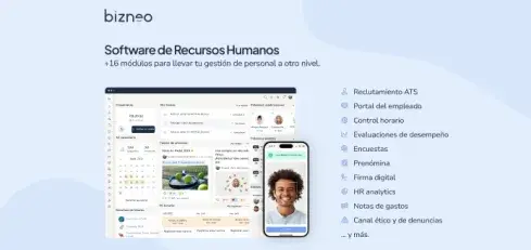 Software de recursos humanos Bizneo HR Suite para pymes