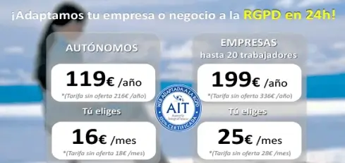 Adaptaci�n al RGPD y LSSICE en solo 24h